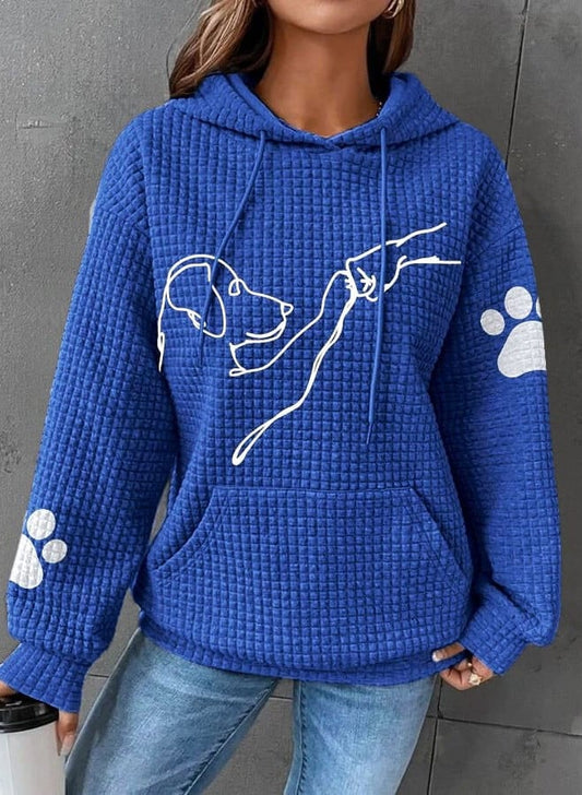 Kapuzenpullover Damen Weich Warm - IdealeKleiden