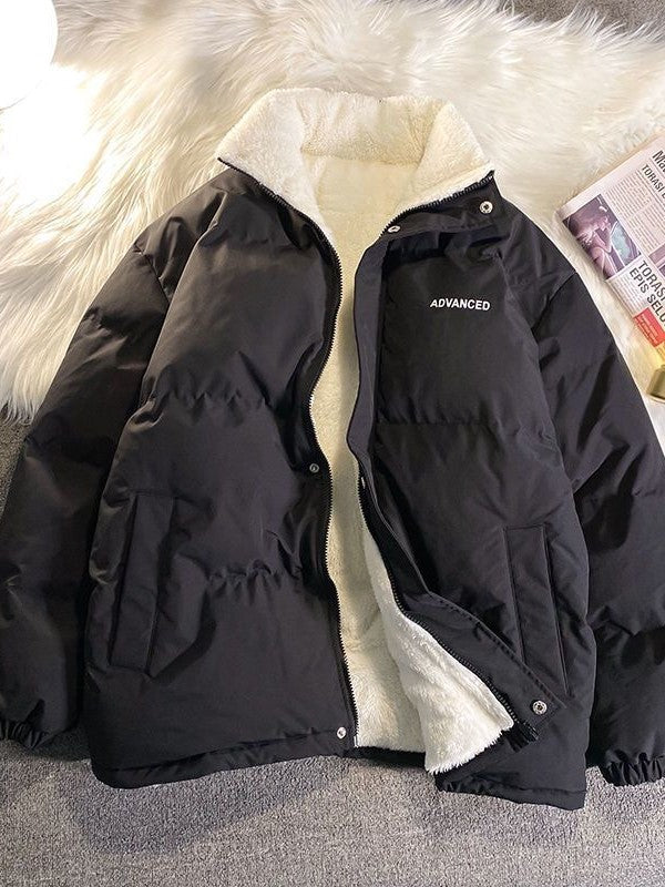 Kurze Damenjacke Quiltet Einfarbig Sportlich