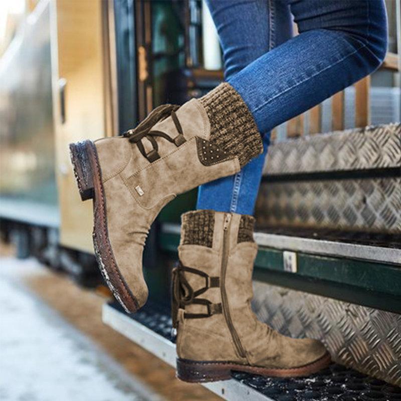 Bequeme Winterstiefel Warm Isoliert - IdealeKleiden
