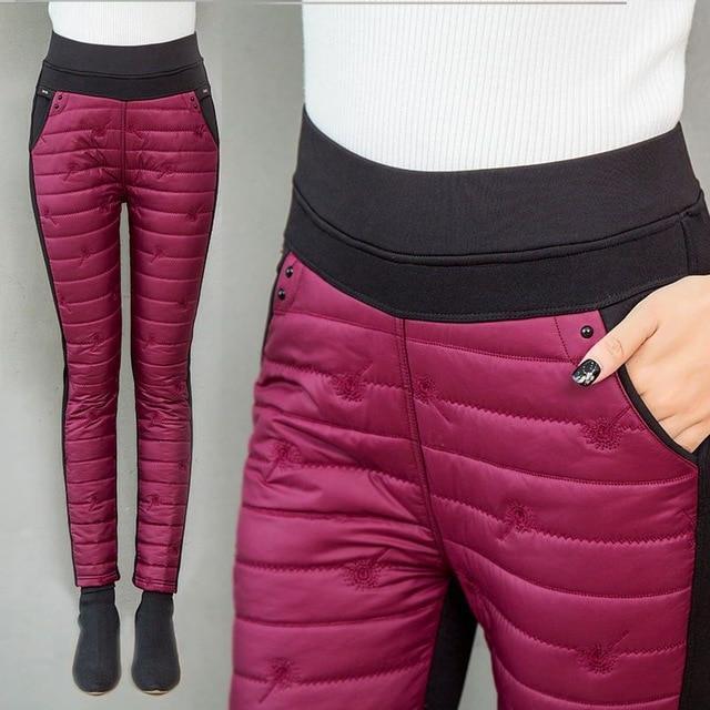 Warm Snow Pants Women Waterproof Insulated