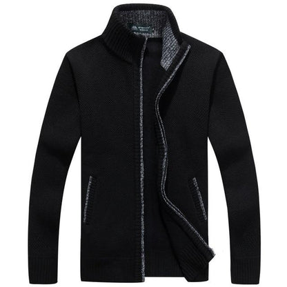 Dicke Strickjacke Vlies gefüttert Warm - IdealeKleiden