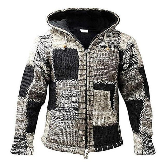 Stylische Wollstrickjacke Damen Warm - IdealeKleiden