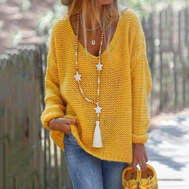 Stylish Knitted Sweater for Women - Modern Design