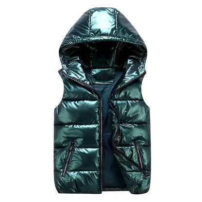 Stylish Quilted Puffer Vest with Hood