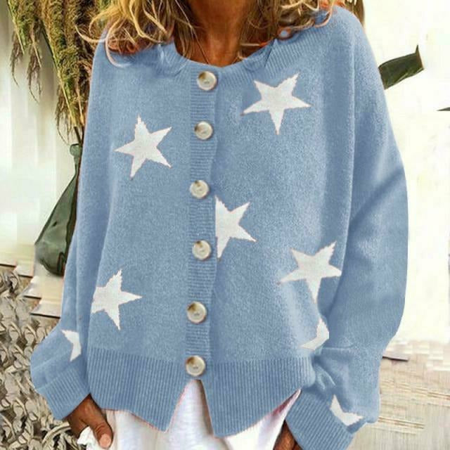 Stilvolle Pullover mit Sternenmuster - IdealeKleiden