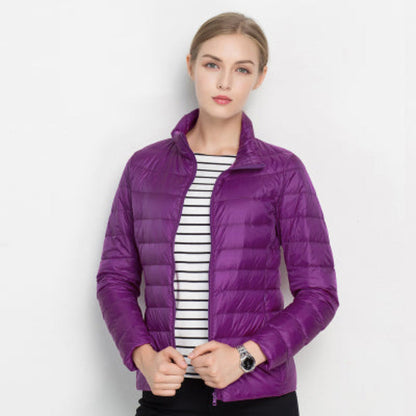 Women's Quilted Jacket Warm Insulated Long Sleeve