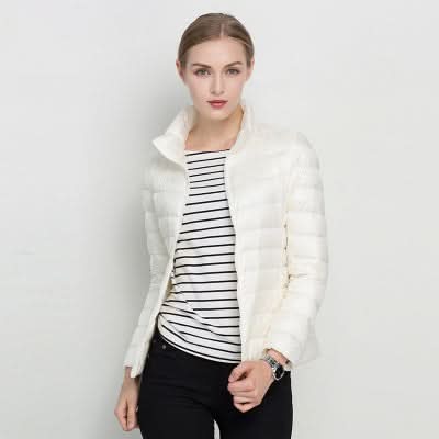 Women's Green Insulated Puffer Winter Jacket