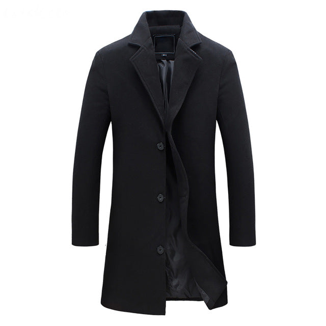 Men's Elegant Lapel Collar Coat
