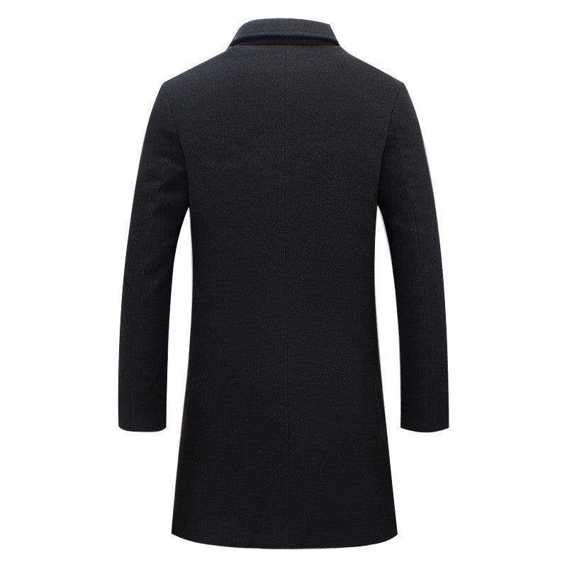 Herren Mantel Elegant Reverskragen - IdealeKleiden