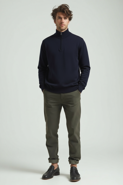 Men's Slim Fit Zip Sweater