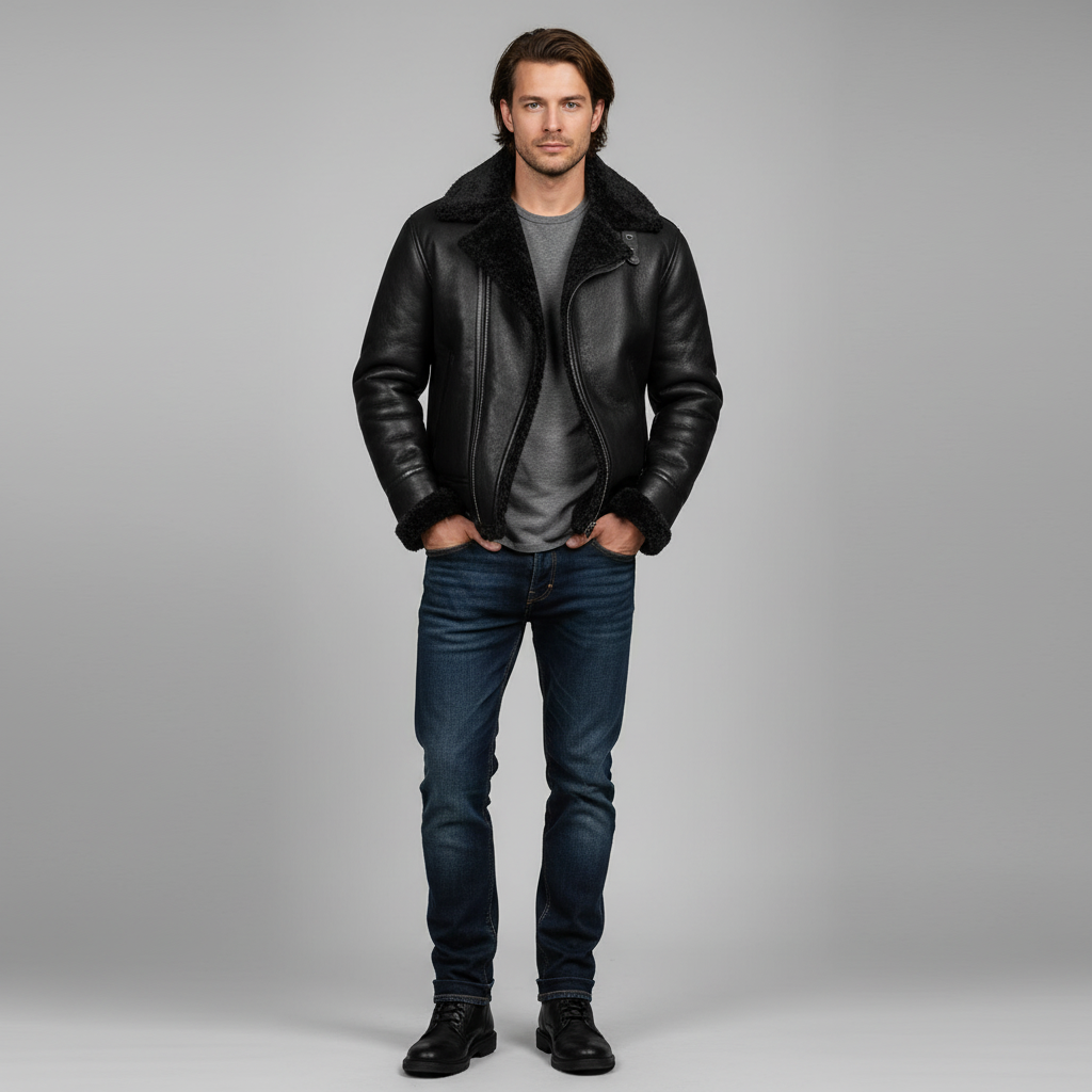 Herren Winterparka Lang Mantel Warm - IdealeKleiden