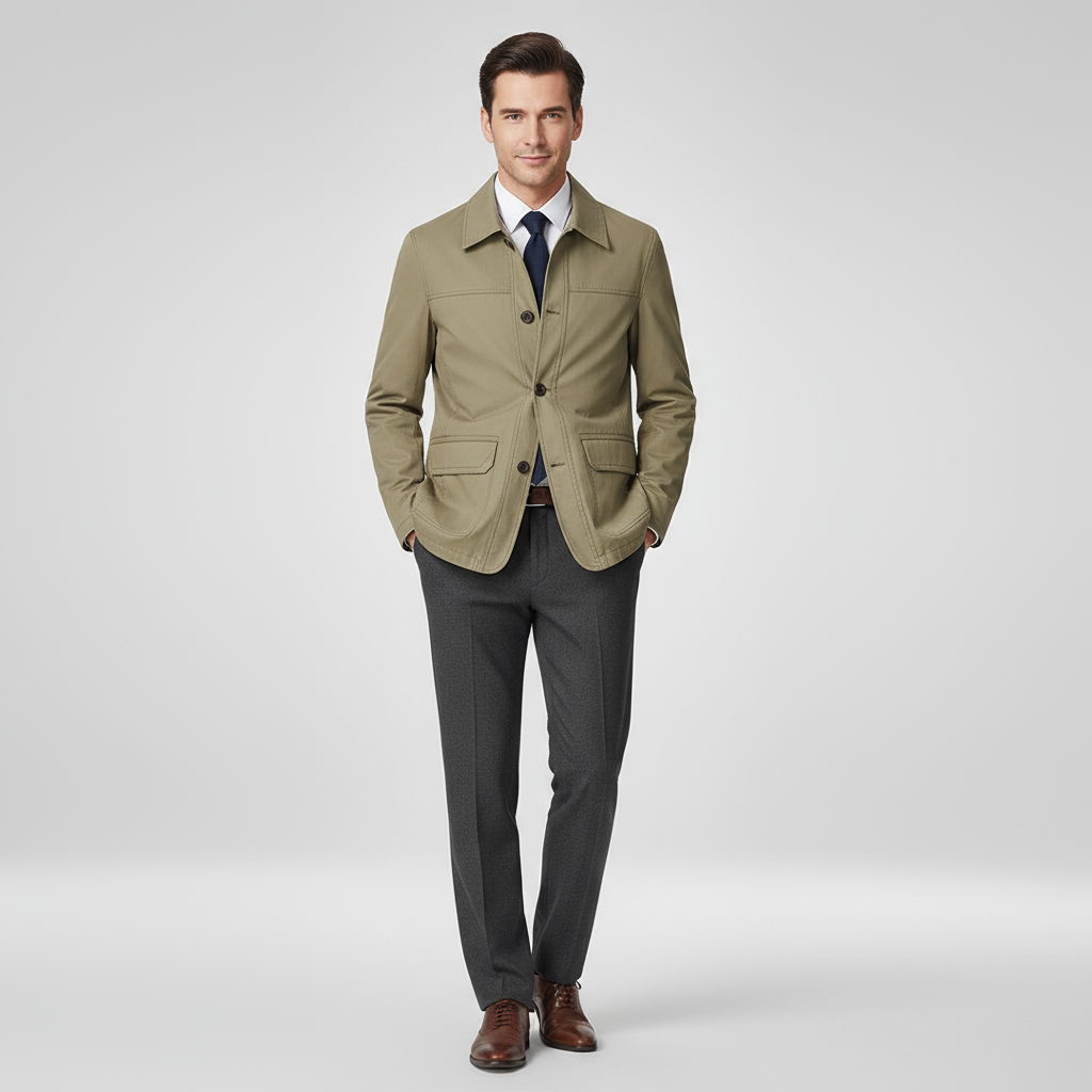 Herren Jacke Bequem Relaxed Fit - IdealeKleiden