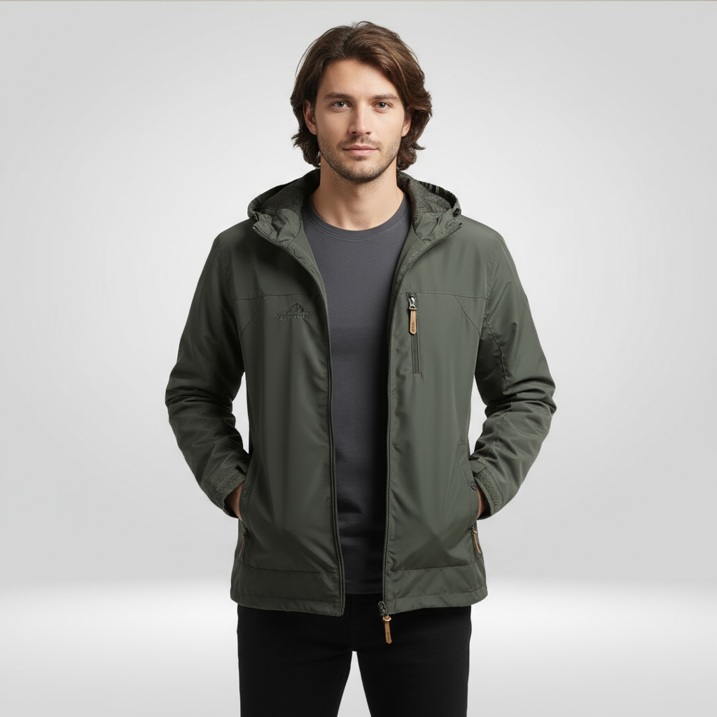 Herren Regenjacke Wasserdicht Praktisch - IdealeKleiden