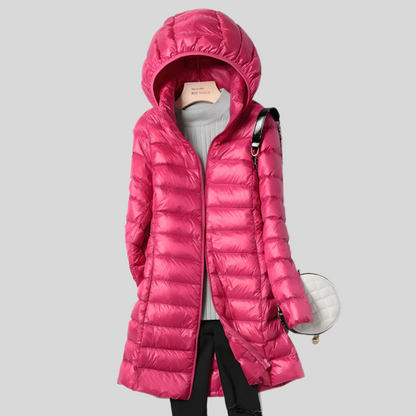 Warm winter top with zipper and pockets