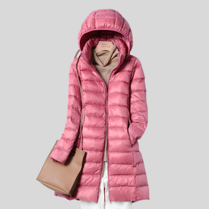 Warm winter top with zipper and pockets