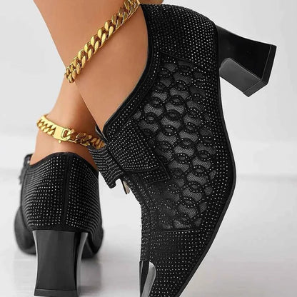 Glitter Pumps With Bow