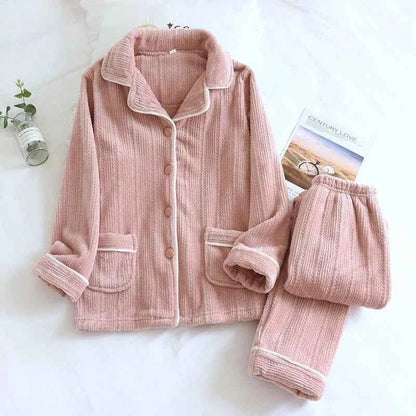 Damen Pyjama Set Weich - IdealeKleiden