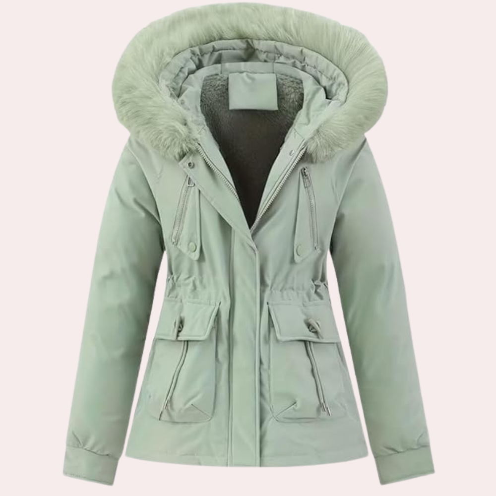 Women's Winter Jacket Warm Hooded Fleece