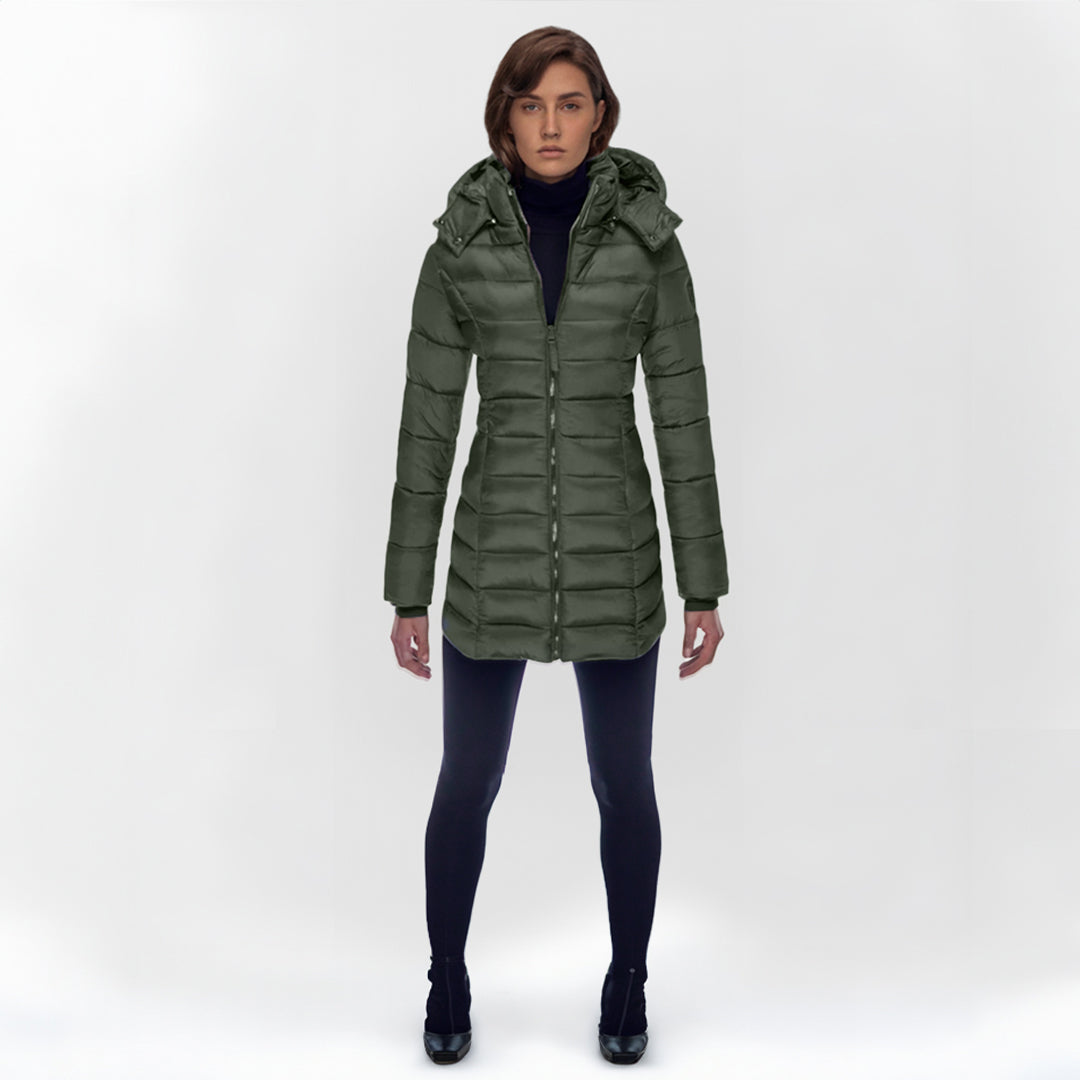 Long Down Jacket Warm & Elegant