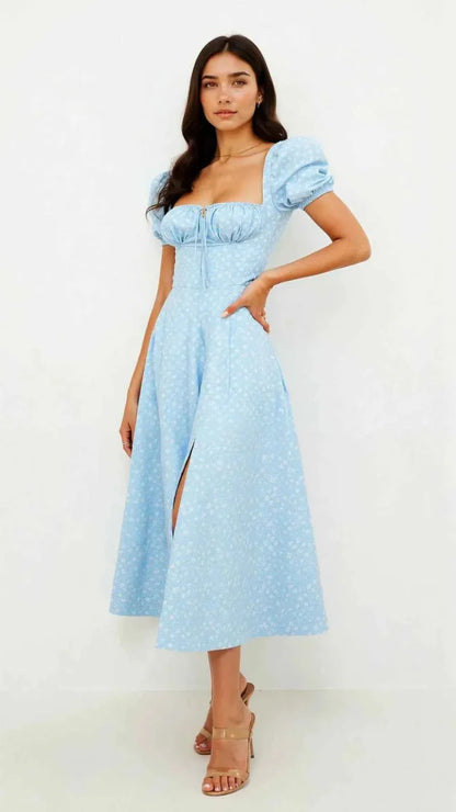 Figurformendes Midi-Kleid Quadratiskleid - IdealeKleiden