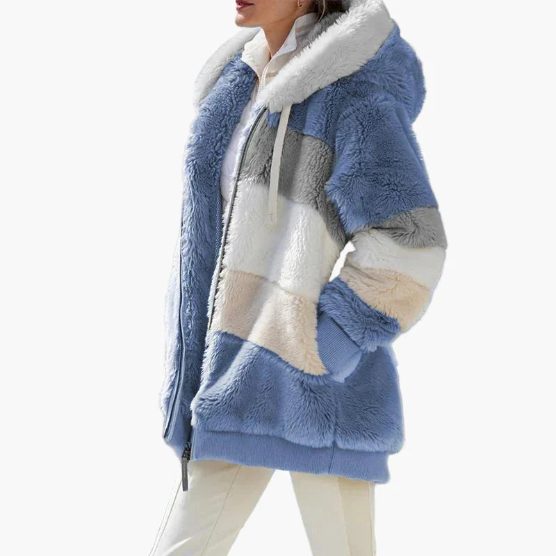 Stylish Winter Jacket Stripe Pattern