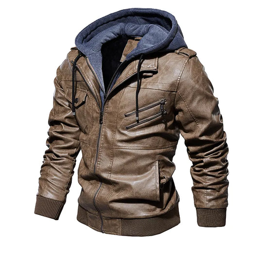 Herren Lederjacke Robust & Stylish - IdealeKleiden