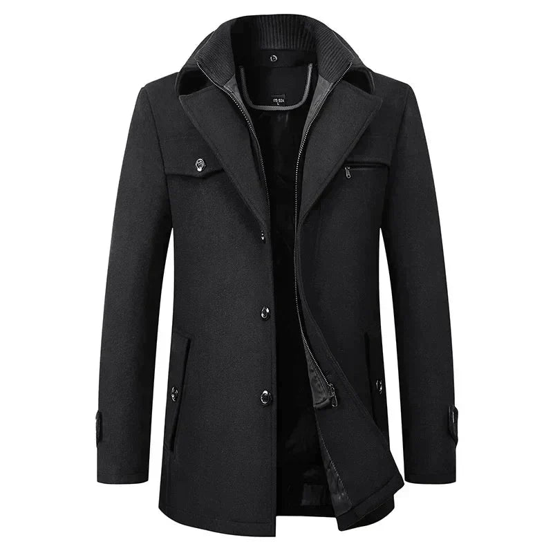 Herren Wintermantel Modern Wasserdicht - IdealeKleiden