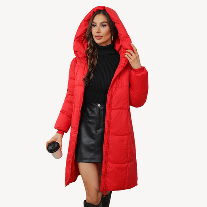 Women's Warm Down Parka with Hood