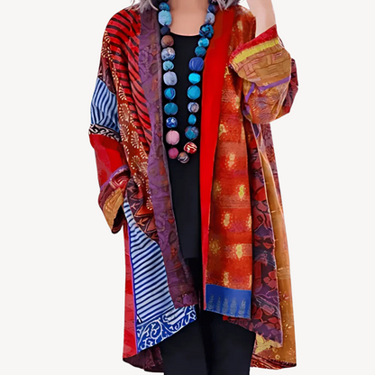 Stylish Kimono Cardigan for Women, Modern Patterned