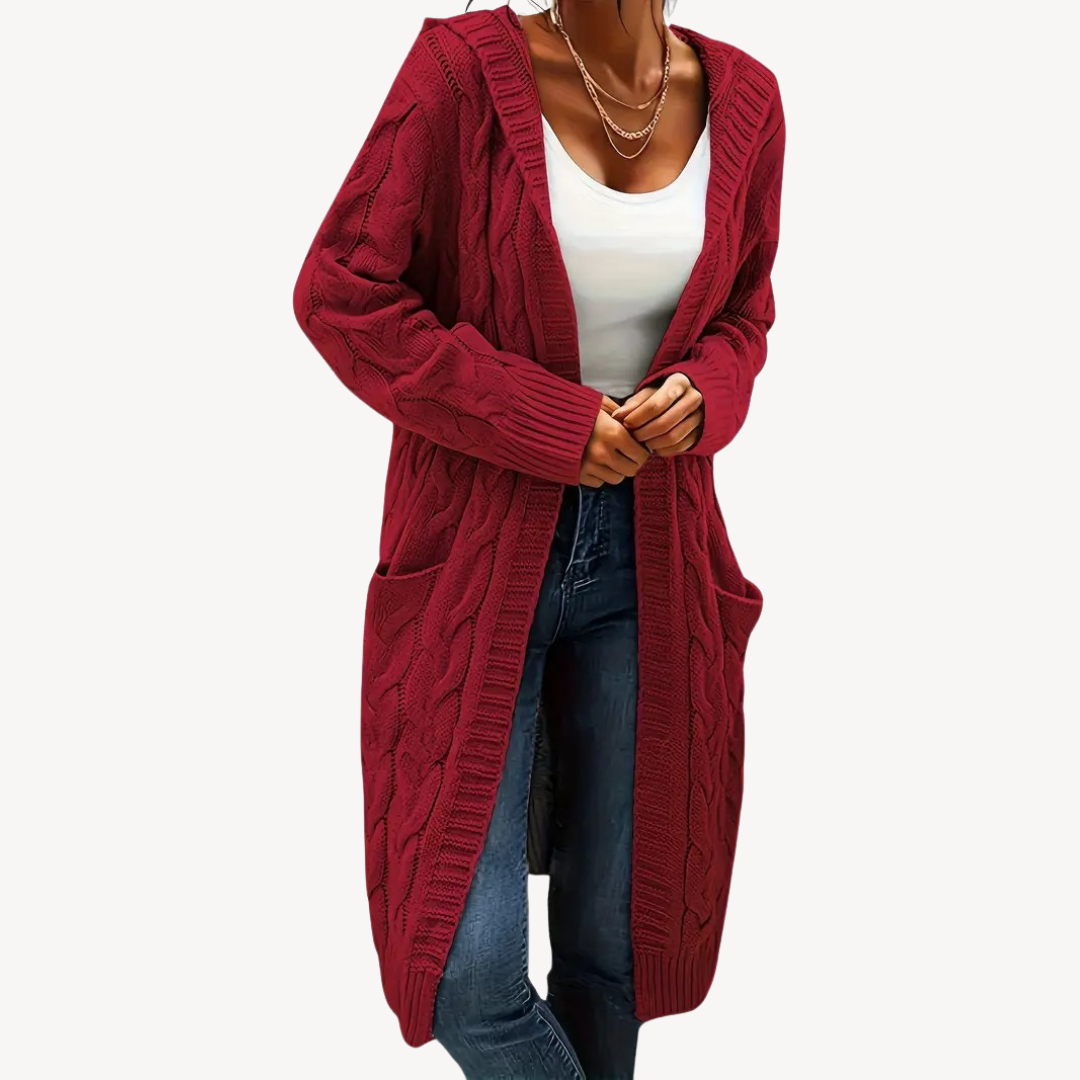 Hooded Cardigan Comfortable Warm