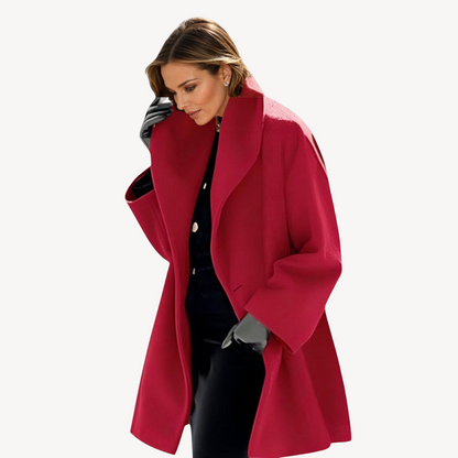 Women's Plus Size Wool Coat Elegance