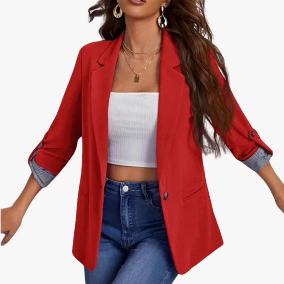 Women's 3/4 Sleeve Casual Jacket Elegant