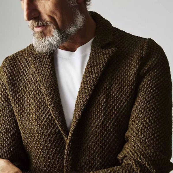 Men's Herringbone Blazer Classic Elegant