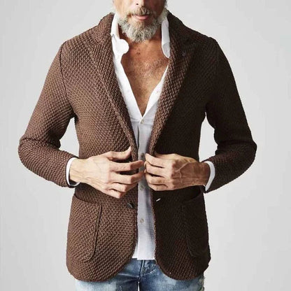 Men's Herringbone Blazer Classic Elegant