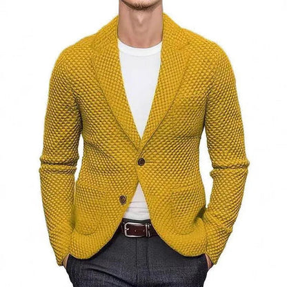 Men's Herringbone Blazer Classic Elegant