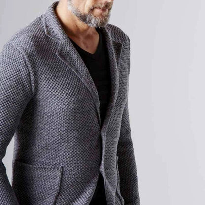 Men's Herringbone Blazer Classic Elegant