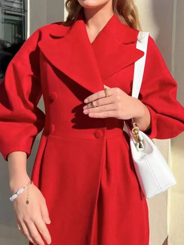 Retro Women's Wool Coat Vintage Style