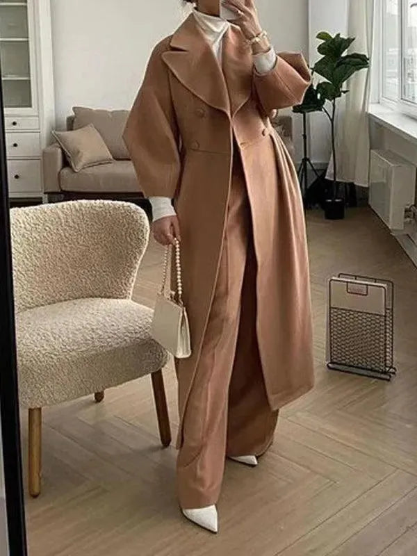 Retro Women's Wool Coat Vintage Style