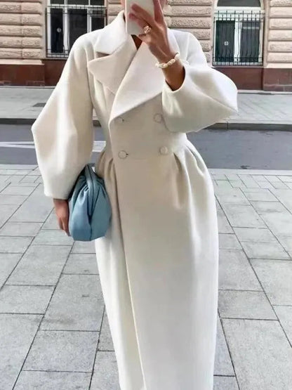 Retro Women's Wool Coat Vintage Style