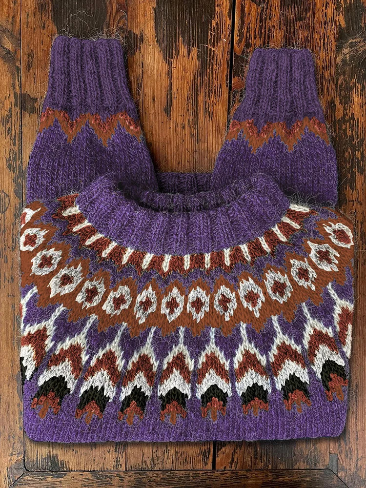 Stylish Women's Sweaters Retro Look