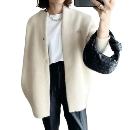 Retro Knitted Cardigan Cozy Vintage Look
