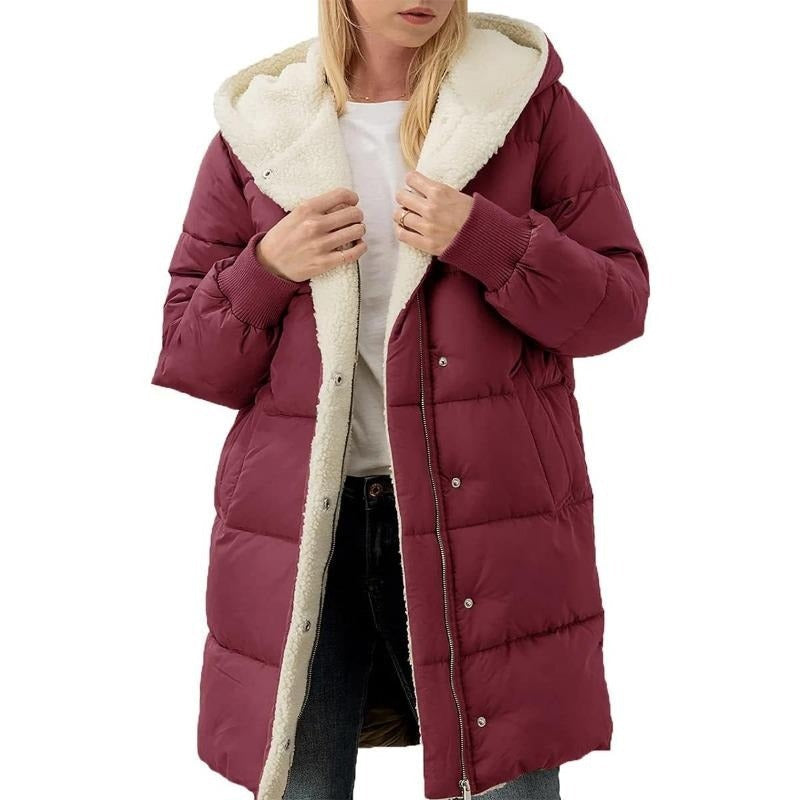 Women's Winter Coat Cotton Hood Warm