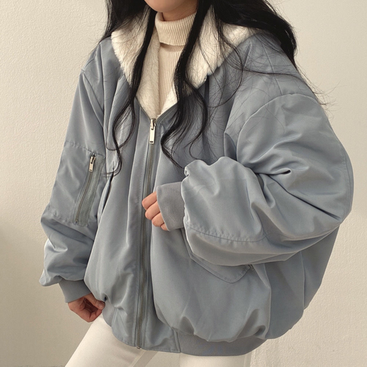 Praktische Damen Winterjacke mit Kapuze - IdealeKleiden