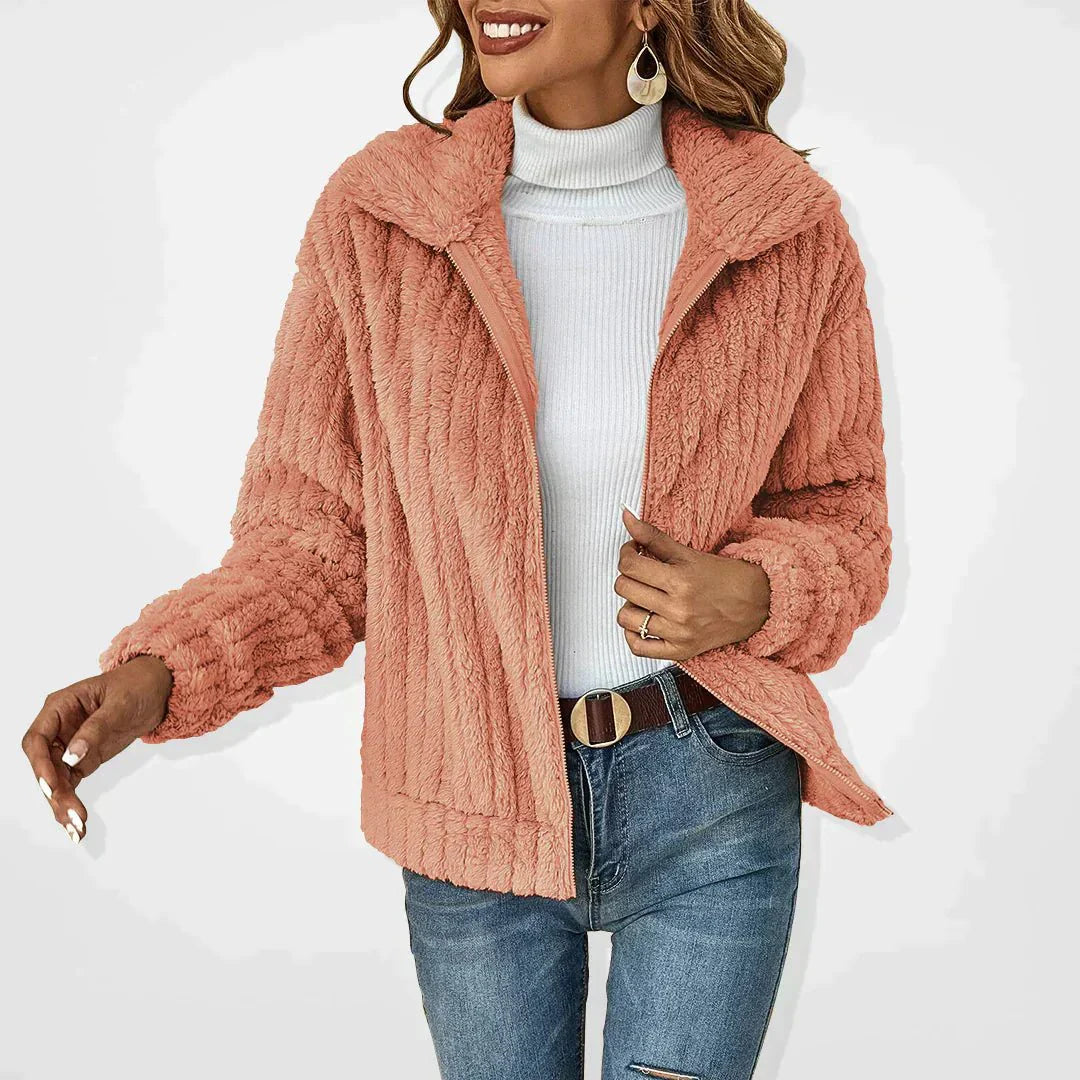 Soft Plush Cardigan for Women, Casual