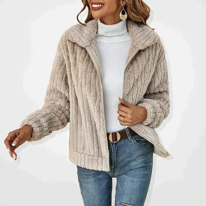 Soft Plush Cardigan for Women, Casual