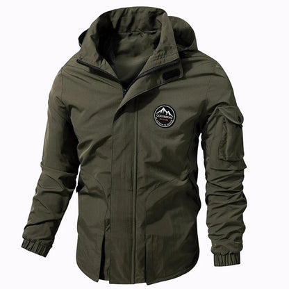 Herren Winterparka Elegant Schwarz