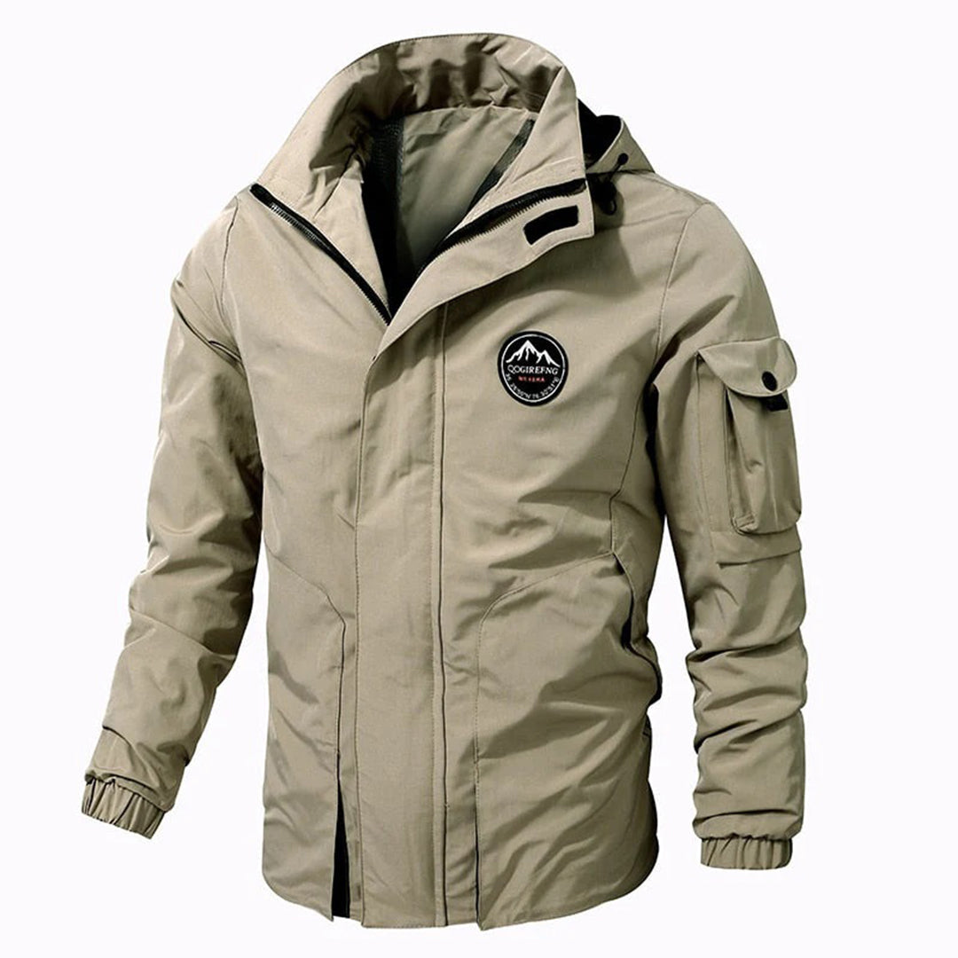 Herren Winterparka Elegant Schwarz