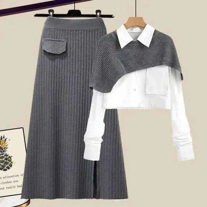 Women's Skirt Top Set Chic