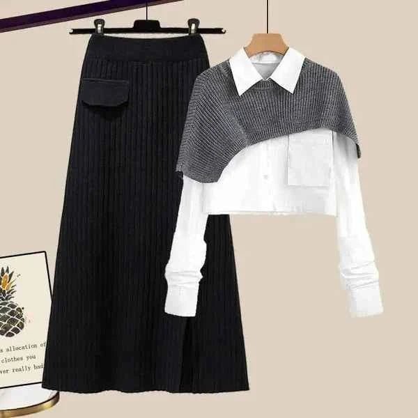 Women's Skirt Top Set Chic