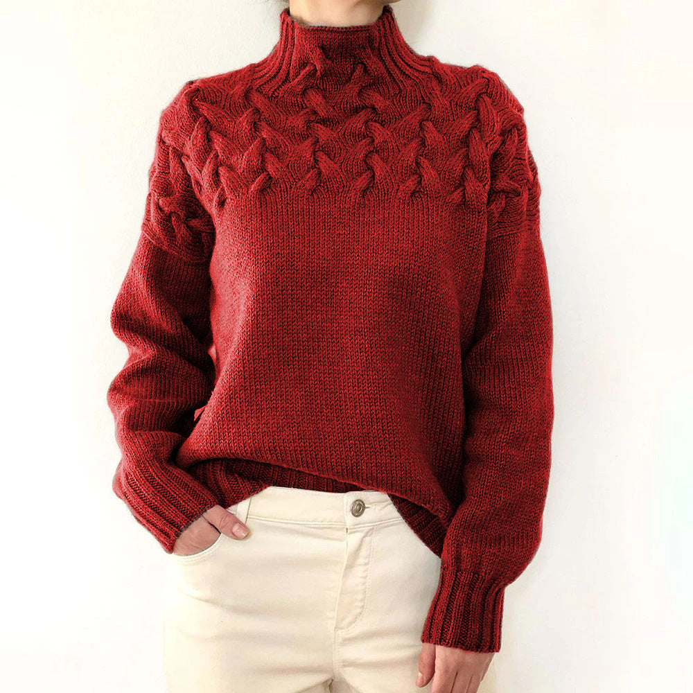 Soft Knitted Turtleneck Top